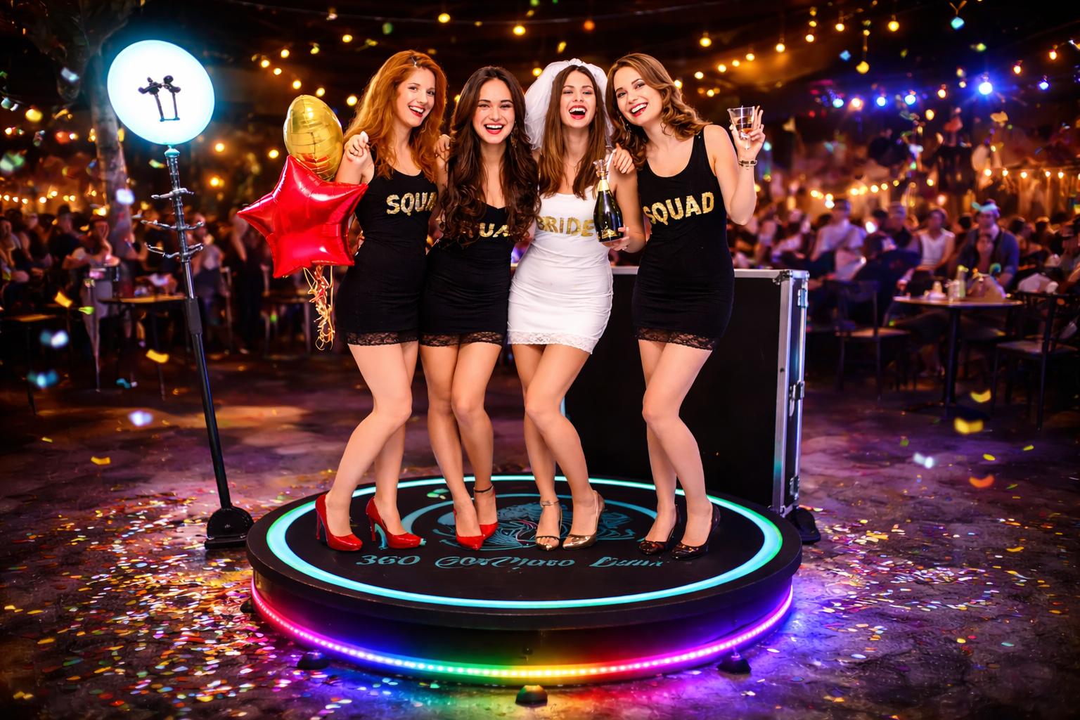 360 degree slow motion video booth setup at event in Winnipeg