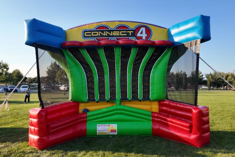 Basketball Connect4 Inflatable Game Rental Winnipeg Manitoba and Kenora Ontario