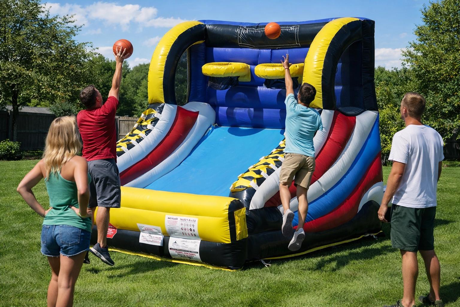 Basketball inflatable game rental Winnipeg Manitoba
