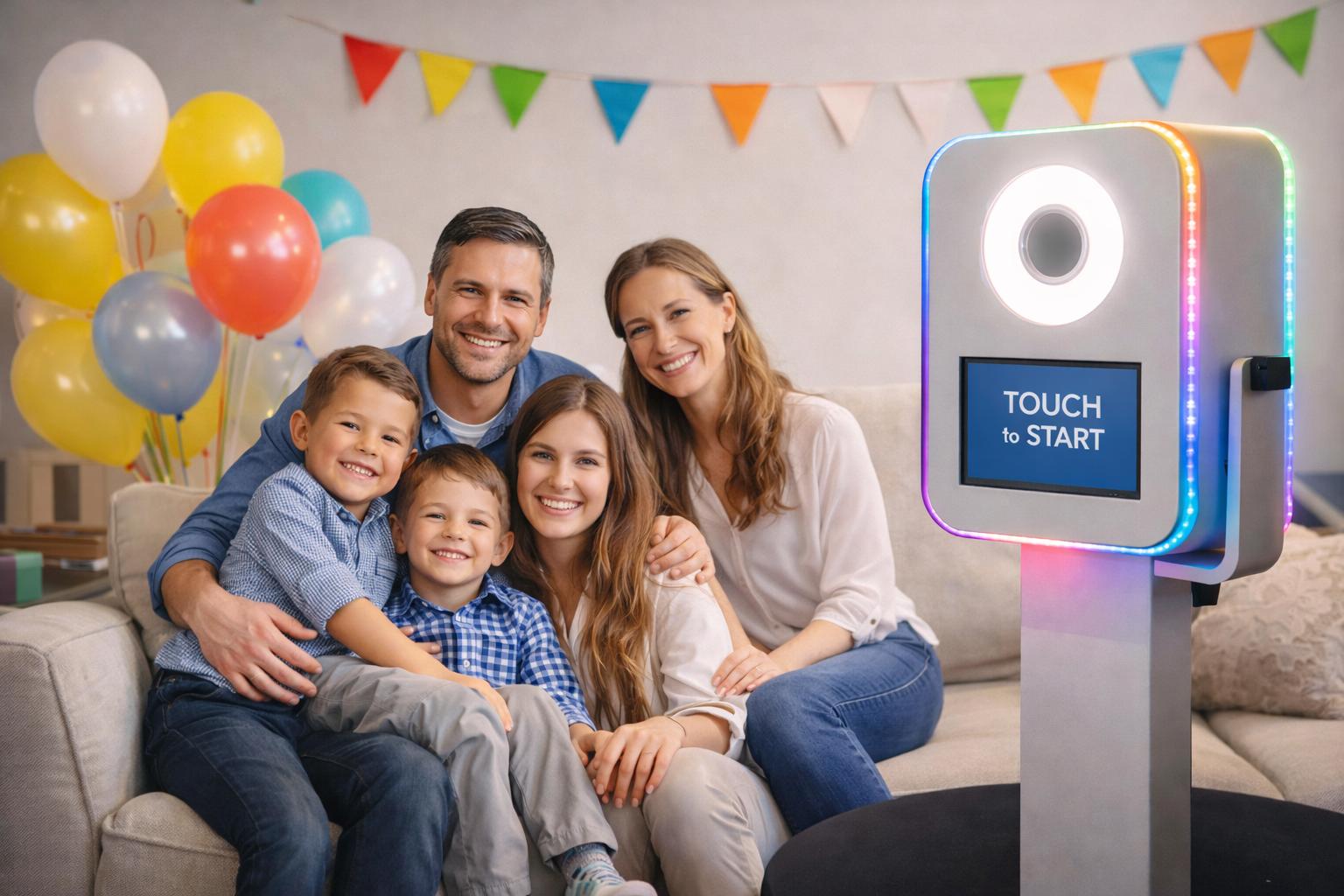 DSLR digital booth setup for weddings in Winnipeg