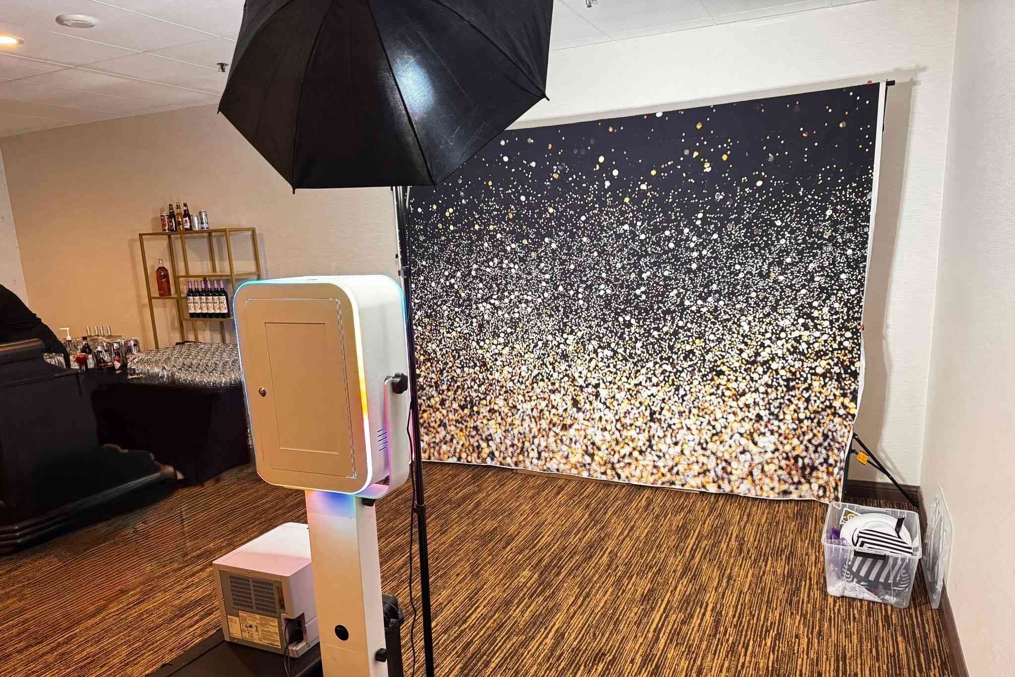 Photo booth rental Winnipeg with custom event branding