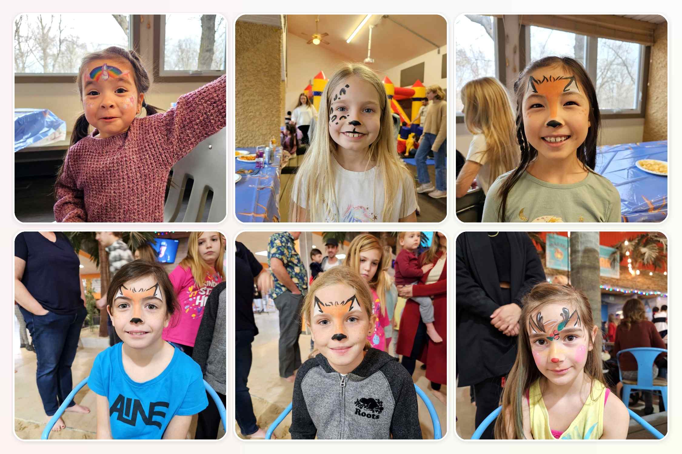 Kids face painting in Winnipeg Manitoba for birthday parties daycare events and family entertainment