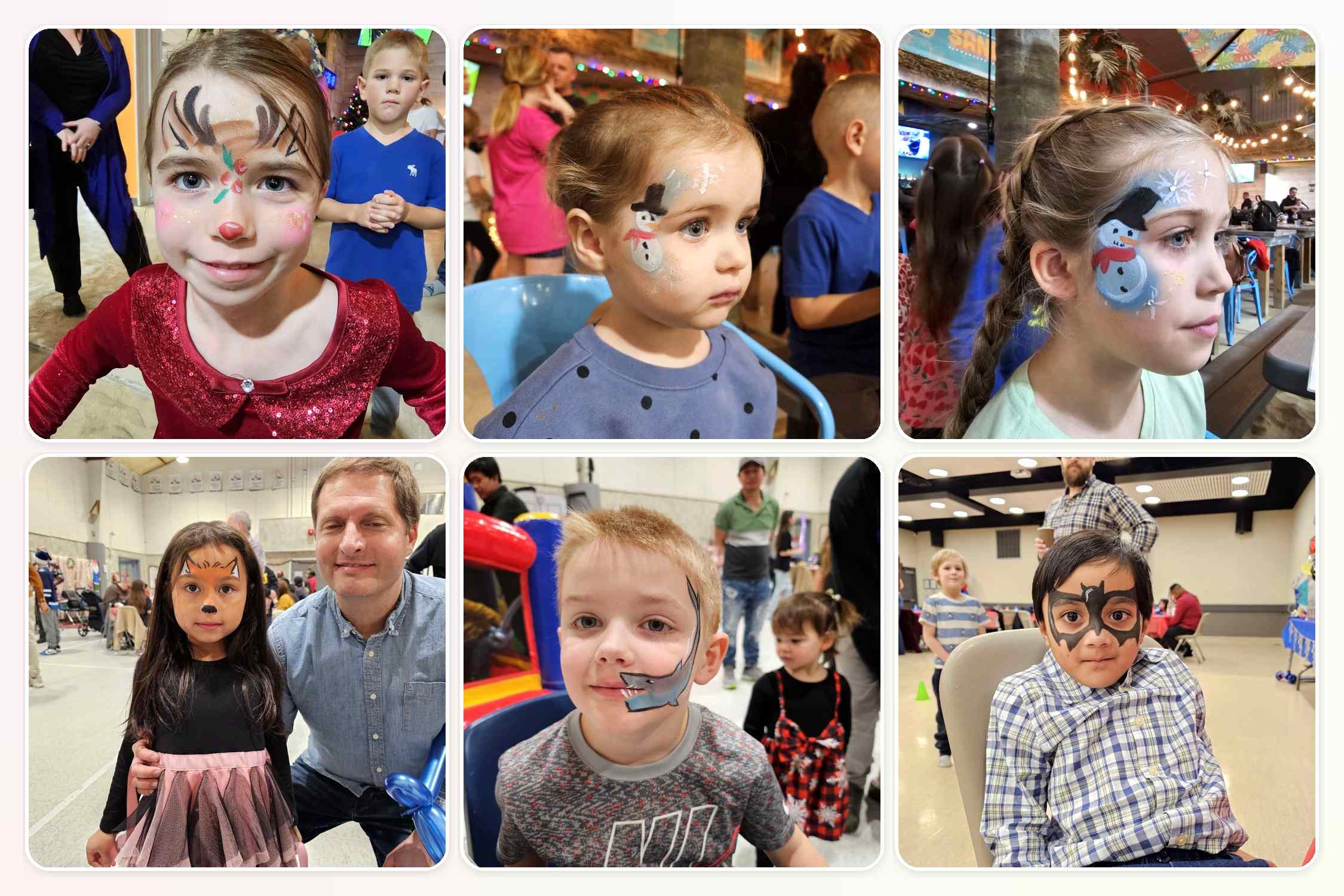 Non-toxic face painting service for Winnipeg kids parties schools festivals and corporate family events