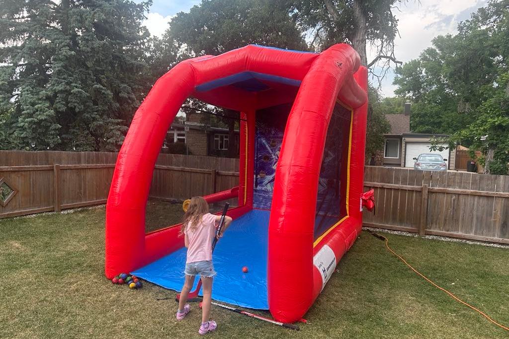 Hockey Target Game Inflatable party rentals Winnipeg Manitoba and Kenora Ontario