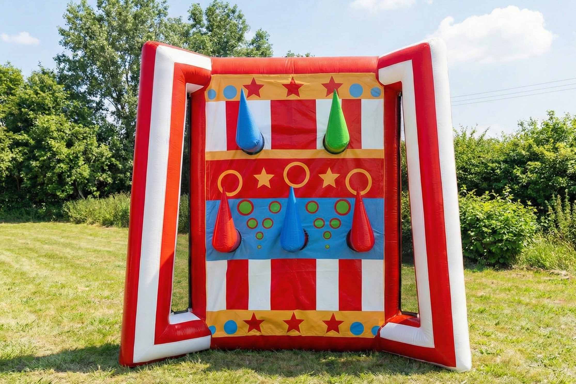 Inflatable carnival knockdown game rental Winnipeg Manitoba
