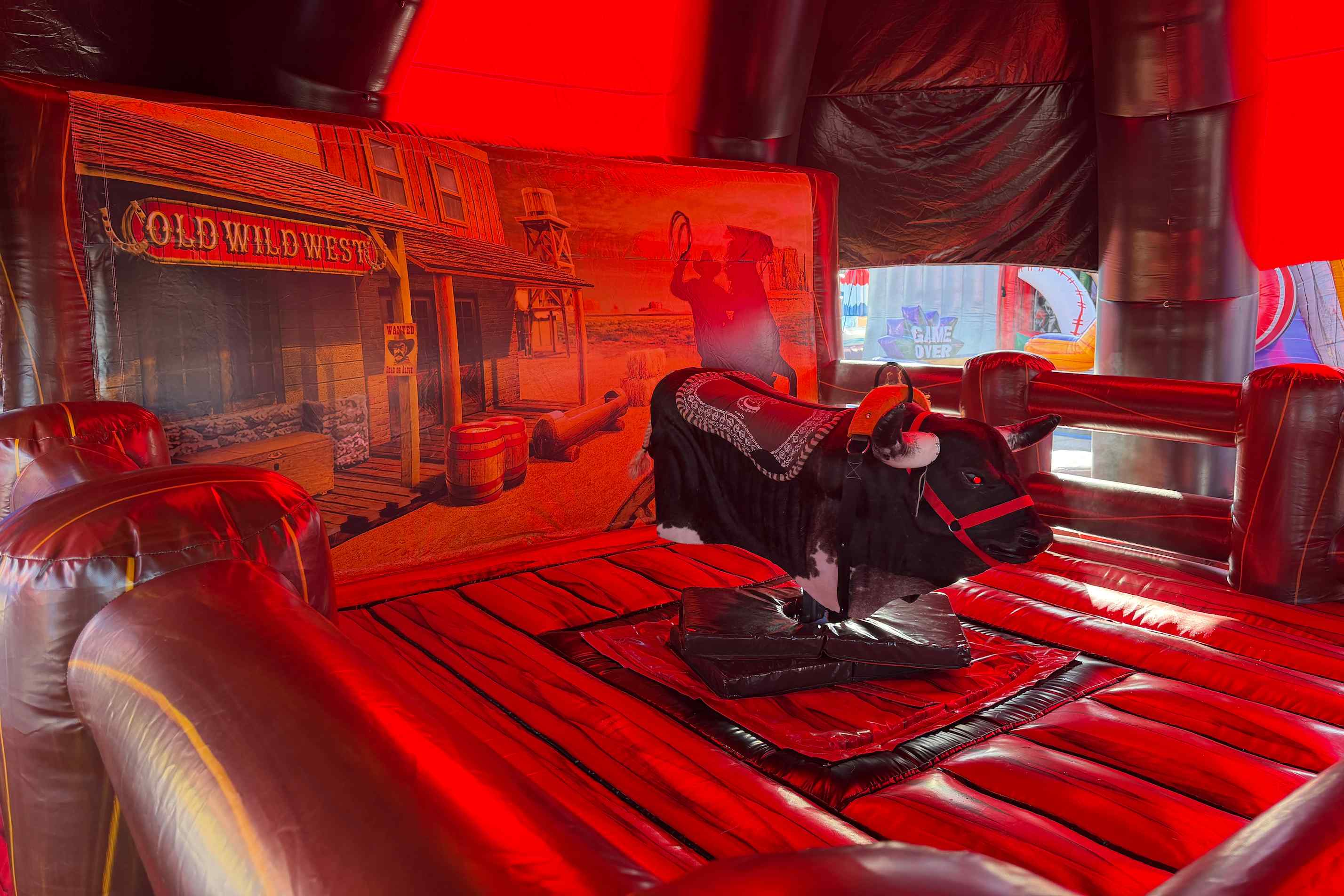 Jump Up Bouncers mechanical bull setup Winnipeg