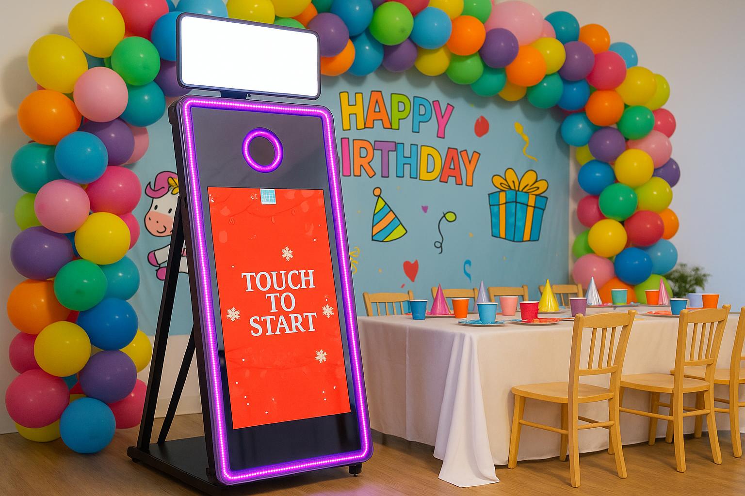 Interactive touch mirror photo booth rental Winnipeg MB
