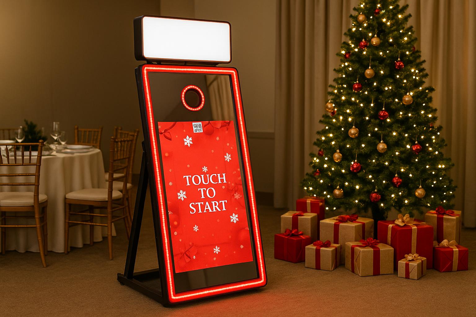 Magic Mirror Photo Booth setup for events in Winnipeg Manitoba