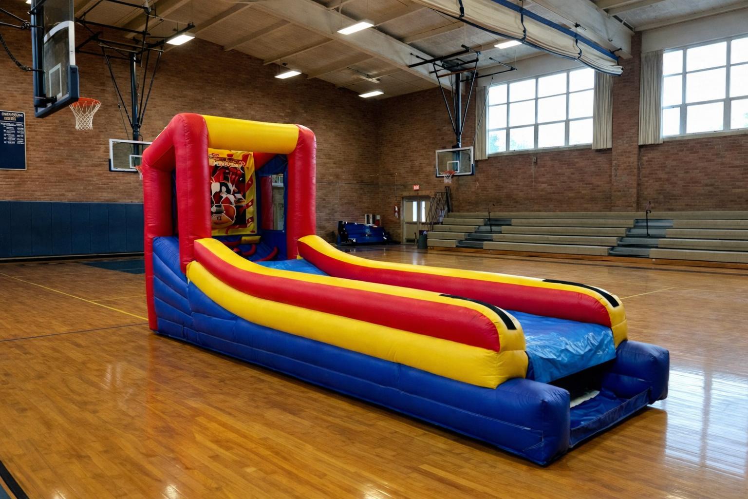 Roll-and-Score inflatable game rental in Winnipeg Manitoba