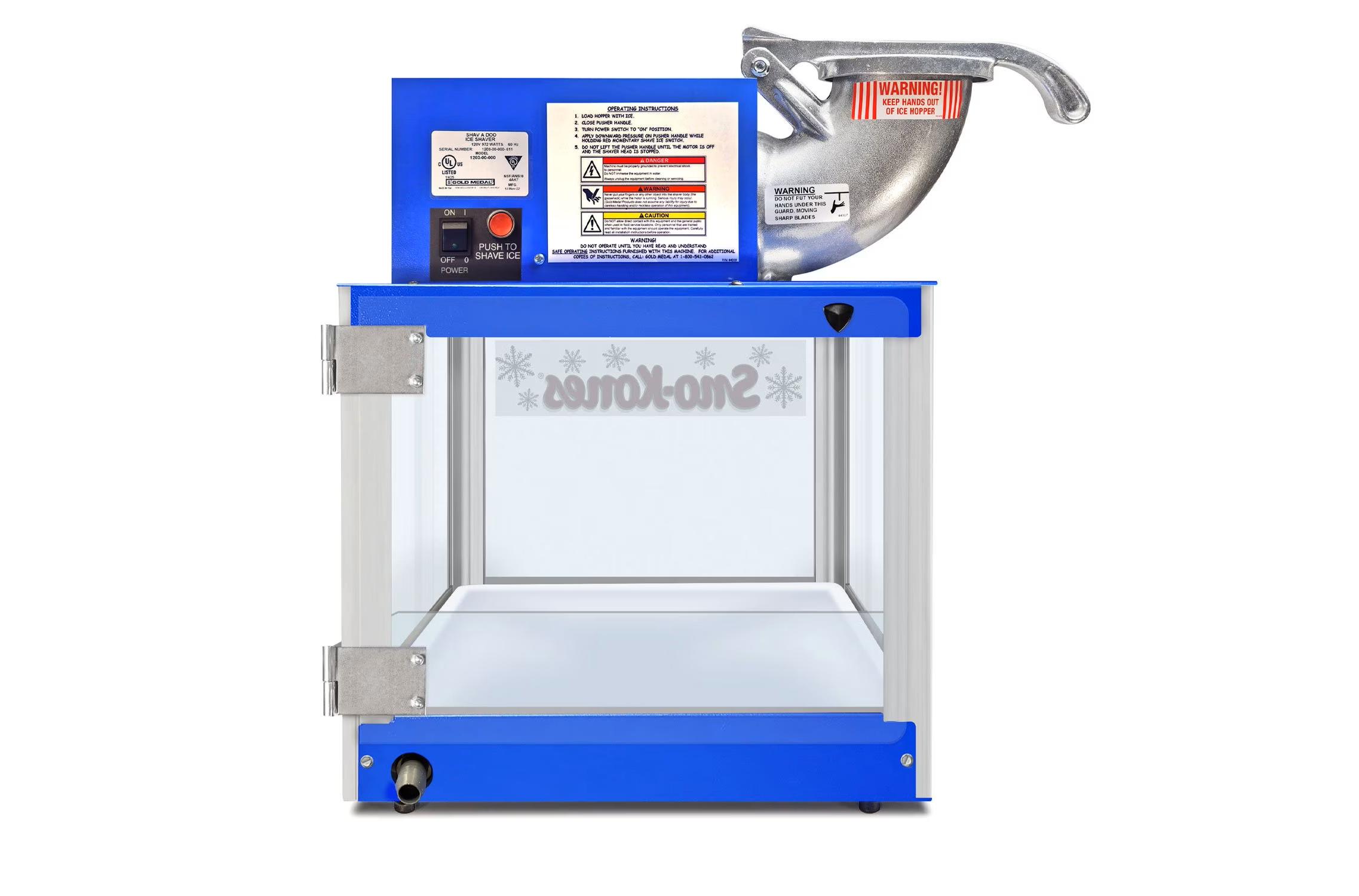 Professional snow cone machine concession rental for corporate events and carnivals in Winnipeg Manitoba